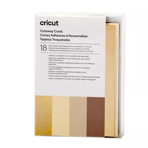 Cricut Card Stock 2009485 36 Sheets Cream Gold Grey Khaki White