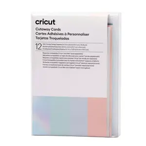 Card stock Cricut 2009483 24 sheets Blue Multicolour Silver White