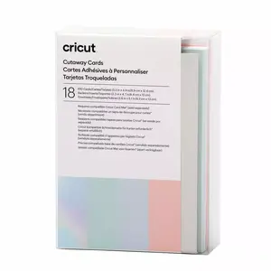 Cricut Card Stock Construction Paper 18 Sheets Blue Silver 89x124mm