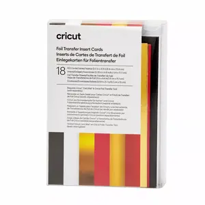 Cricut Card Stock Construction Paper 18 Sheets Black Gold Red White