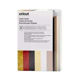 Cricut Card Stock Construction Paper 30 Sheets Black Cream Gold Red Taupe White