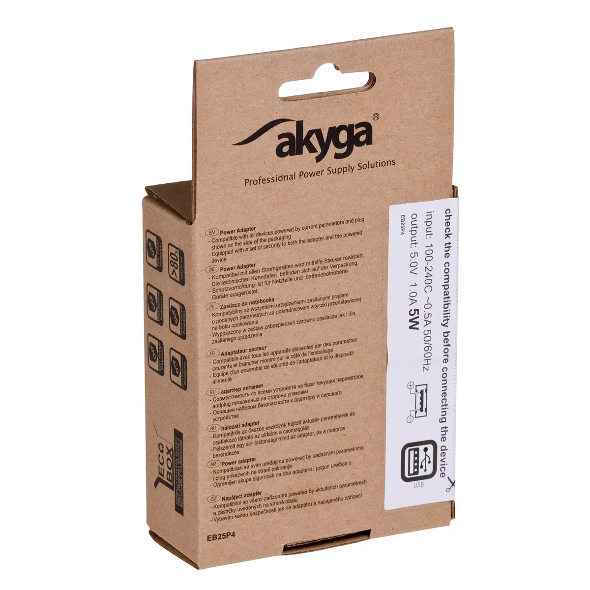 Akyga AK-CH-03 сетевой 5В 1А USB адаптер Photo 4
