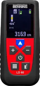Laser distance meter Benning LD 60 — measuring range max. 60 m, model 050501