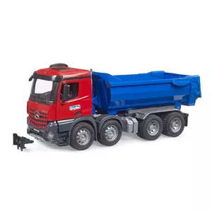 Грузовик BRUDER MB Arocs Halfpipe Kipp LKW Синий Красный