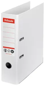 Ring binder ESSELTE 627570 A4 cardboard binder, 290×318×72 mm, white