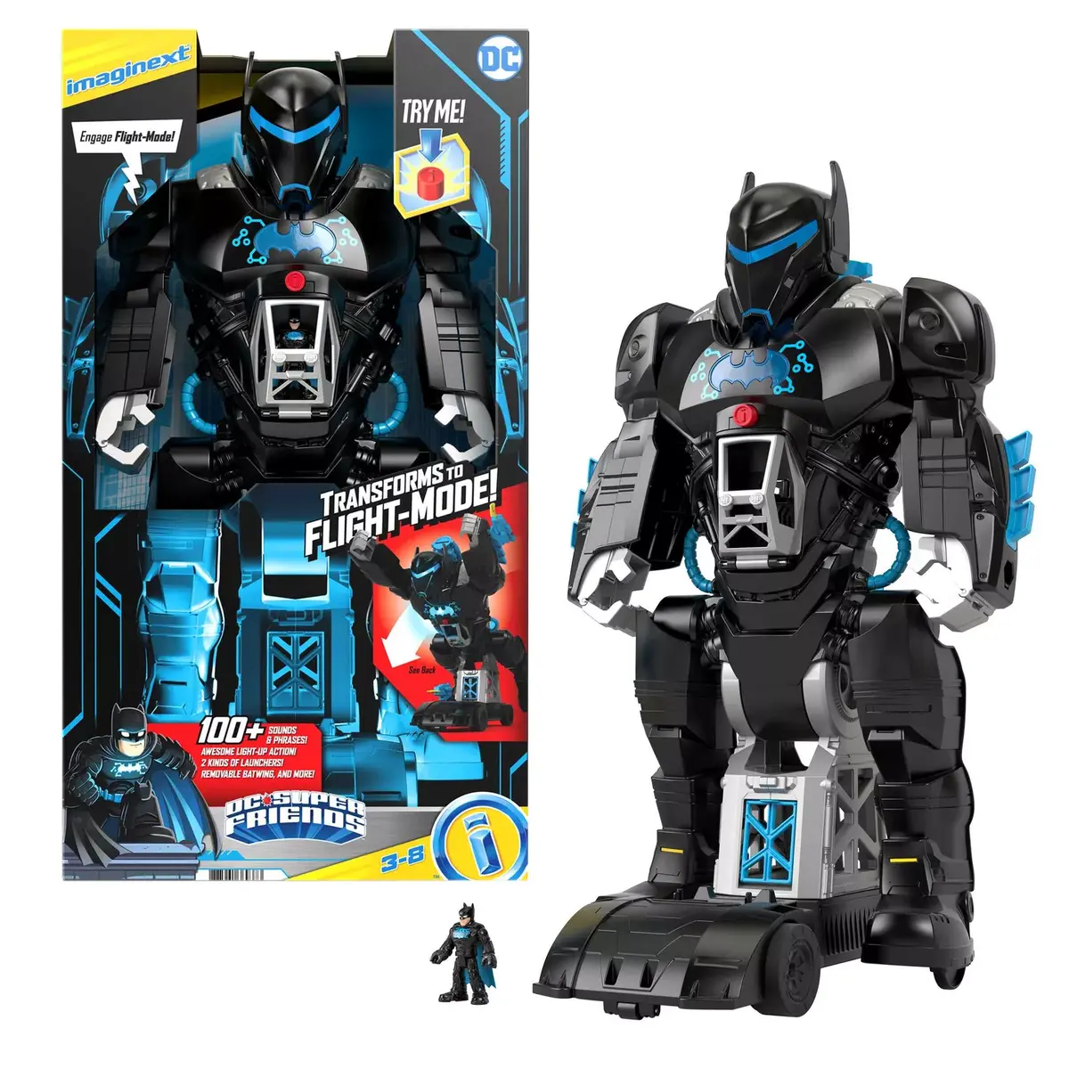 Rotaļlieta Fisher-Price Imaginext DC Super Friends Bat-Tech BatBot Photo 7