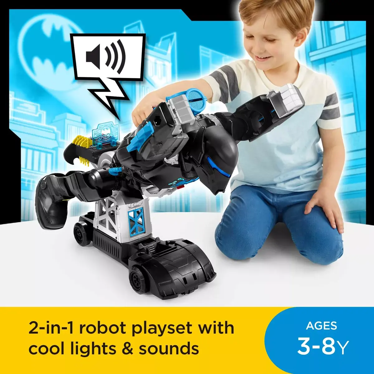Rotaļlieta Fisher-Price Imaginext DC Super Friends Bat-Tech BatBot Photo 8