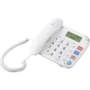 Проводной телефон Renkforce RF-DP-400 с громкой связью и ЖК-дисплеем