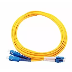 Optical patch cable electro base SC to LC duplex singlemode 3.0 m LSZH (SC/LC-DX-3.0-LSZH)