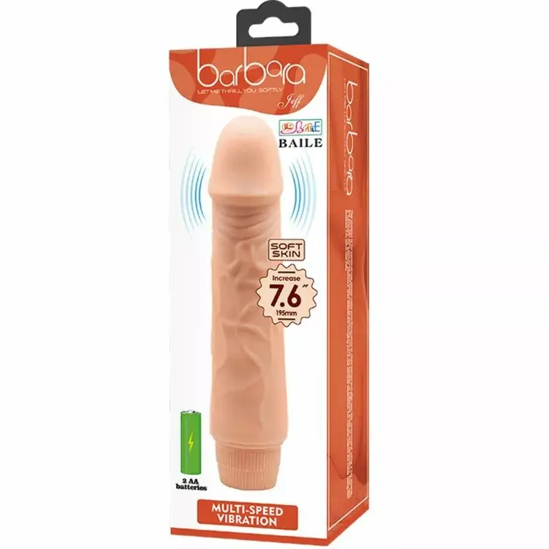 Vibrator BAILE BARBARA — silicone 20 cm Photo 8