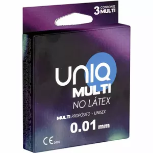 UNIQ - MULTI PREZERVATĪVI BEZ LATEKSA 3 GAB.