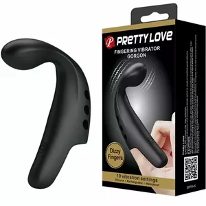 Intimate Vibrator Thimble by pretty love, model D-233396, black