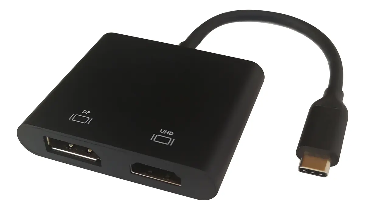DELTACO USBC-HDDP Video kabeļa adapteris USB