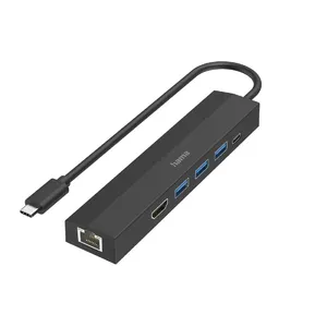 Hama 00200144 USB хаб Type-C 5000 Mbit/s HDMI RJ-45