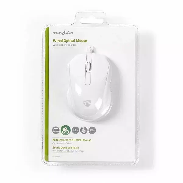 Оптическая мышь Nedis MSWD300WT Photo 4