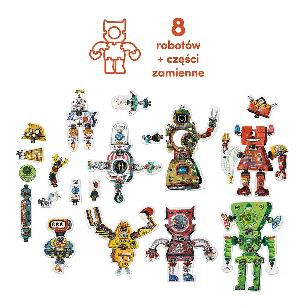 Puzlis CzuCzu Robot Lab — 63 detaļas Photo 4