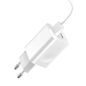 Charger Baseus Quick Charger CCALL-BX02, 24 W max, USB Fast Charge 3.0, White, 100–240 V