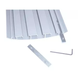 Taisna kabeļu kaste Bachmann 930.064, alumīnijs, platums 146 mm, augstums 19 mm, sudraba