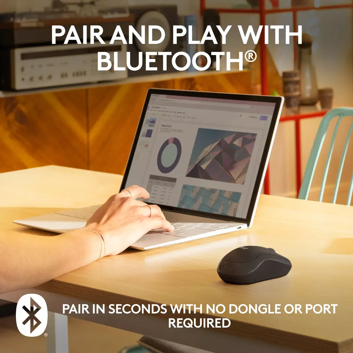 Logitech Silent M240 bezvadu Bluetooth pele Photo 3