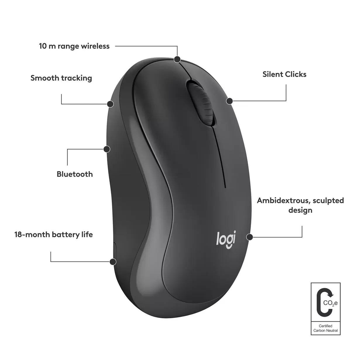 Logitech Silent M240 bezvadu Bluetooth pele Photo 8