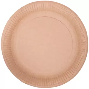 Paper plates Abcpak 15 cm kraft brown, pack of 100