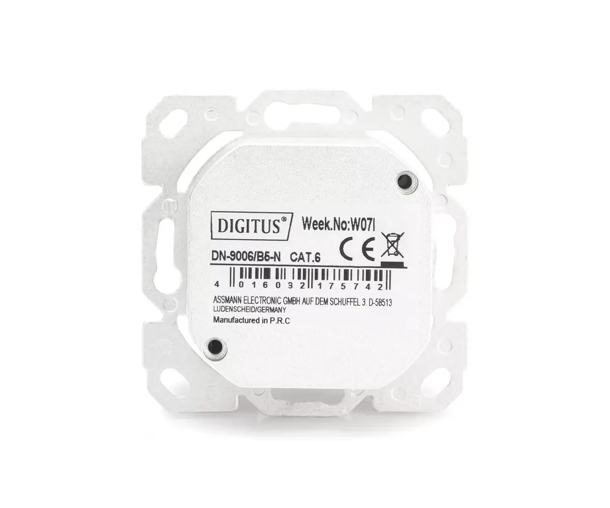 Modulārais sienas kontaktdakša Digitus CAT 6 DN-9006/B5-N Photo 4