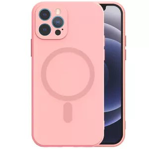 Мягкий чехол Mocco для Apple iPhone 14 Plus, розовый — мягкая защитная накладка