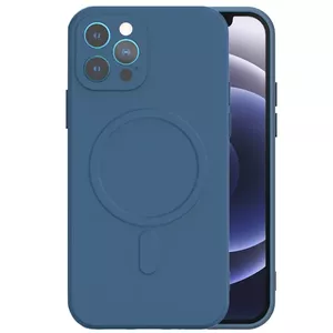 Mocco Soft Back maciņš iPhone 14 Plus — zils MagSilicone aizsargapvalks