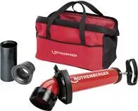 Drain cleaning device Rothenberger ROPUMP SUPER PLUS set with wide adapter