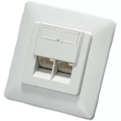ROLINE Cat.6 shielded flush mount wall jack Photo 2