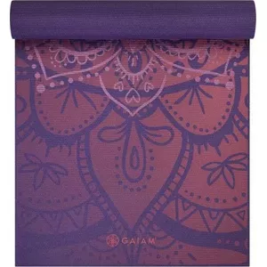 Yoga mat Gaiam Premium Athenian Rose 6 mm – non-slip exercise mat