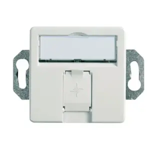 Telegärtner socket-outlet RJ-45 Cat6a J00020A0507, white, ABS/steel/zinc, 70×50×43.2 mm