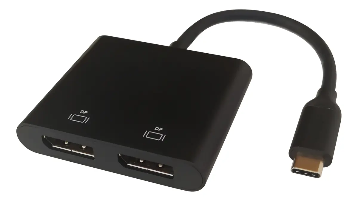 Deltaco USBC-2DP Video kabeļa adapteris USB