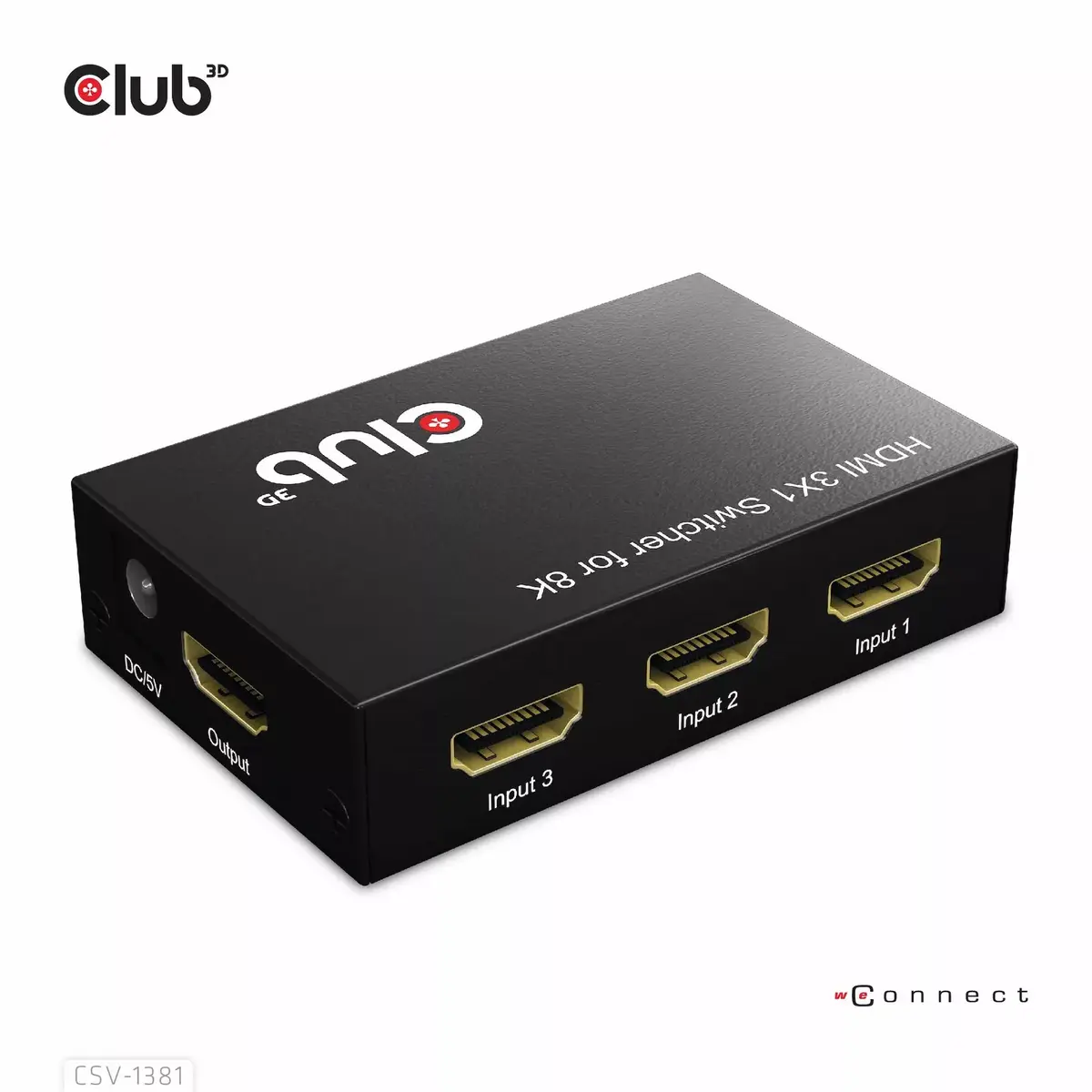 CLUB3D 3 uz 1 HDMI™ 8K60Hz/4K120Hz slēdzis Photo 3