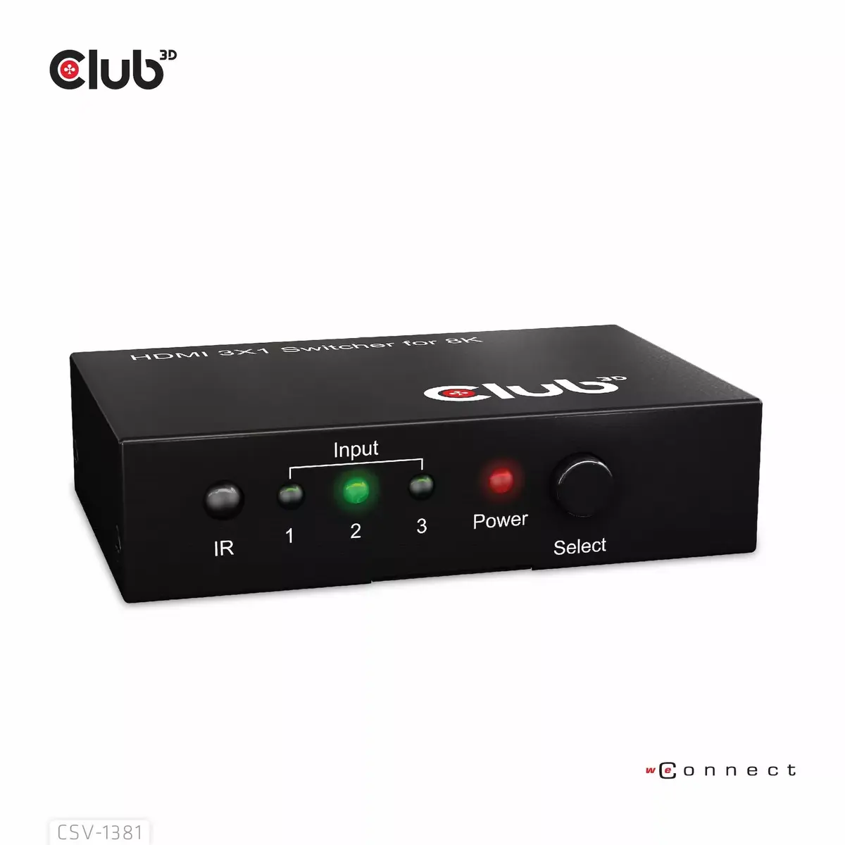 CLUB3D 3 uz 1 HDMI™ 8K60Hz/4K120Hz slēdzis Photo 5