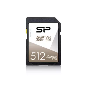 Flash Memory Silicon Power 512GB UHS-II SDXC Superior Pro