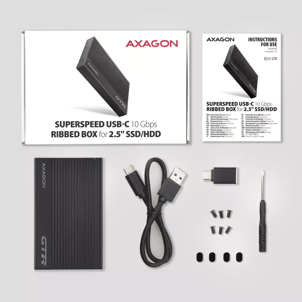HDD/SSD korpuss Axagon EE25-GTR Photo 7