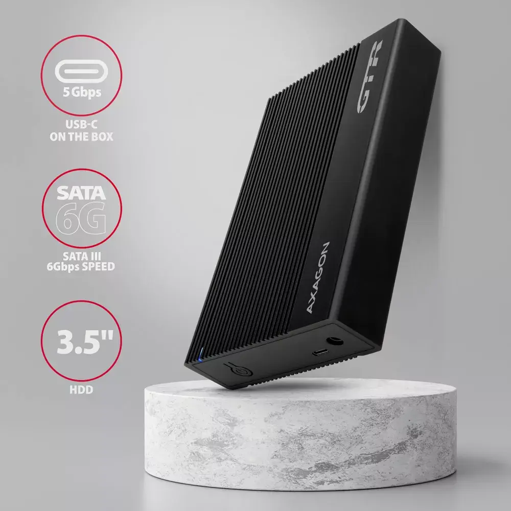 HDD korpuss Axagon EE35-GTR USB-C Photo 2