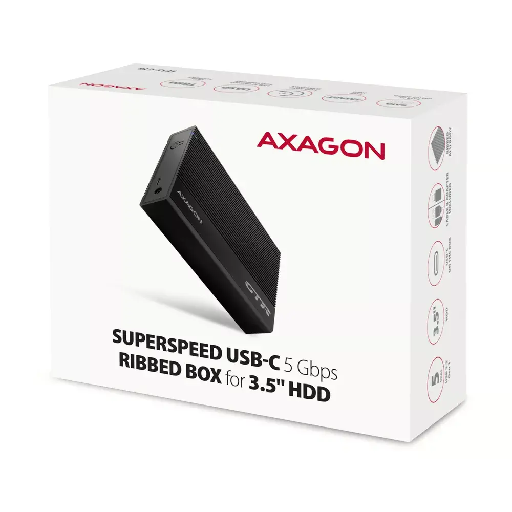 HDD korpuss Axagon EE35-GTR USB-C Photo 8