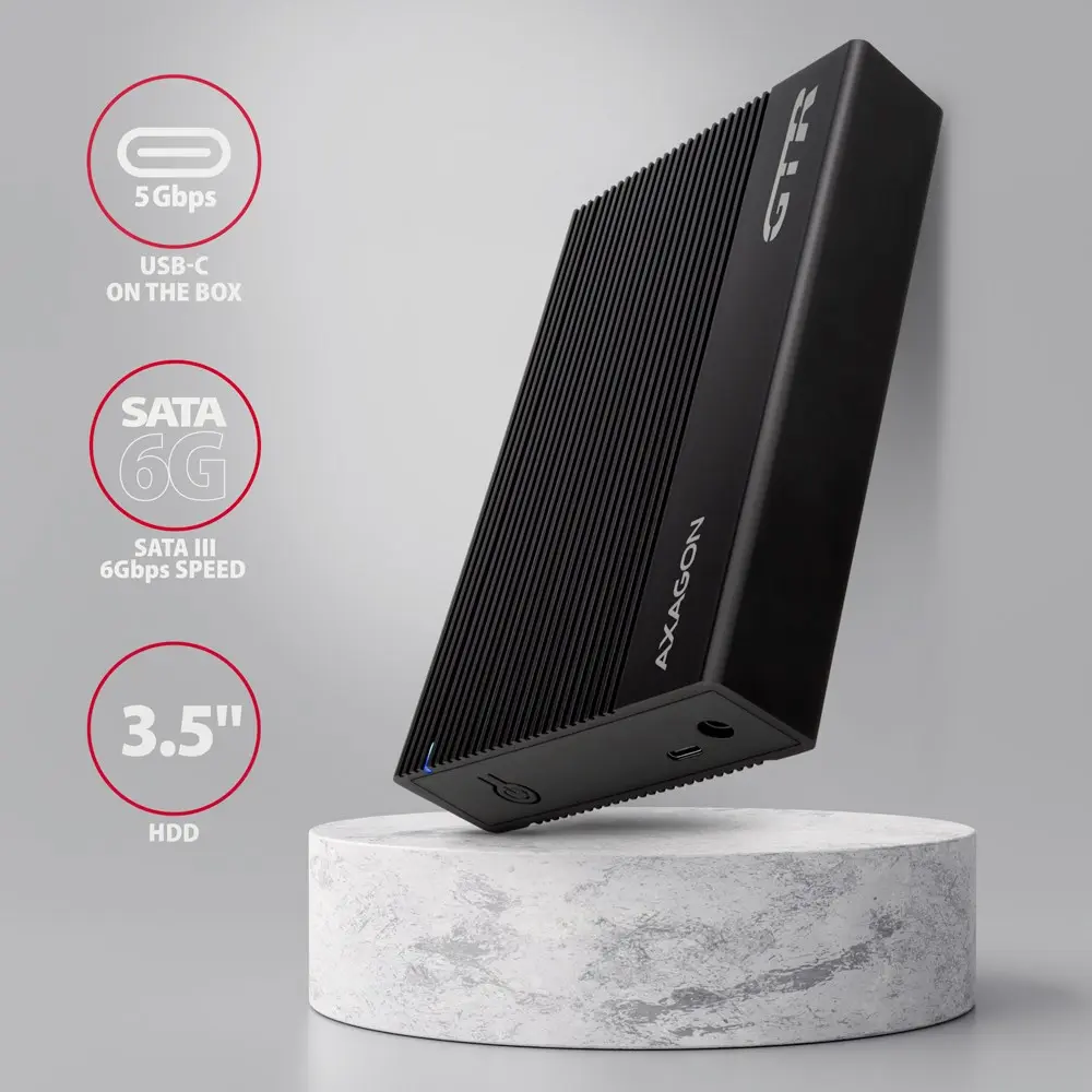 HDD enclosure Axagon EE35-GTR USB-C Photo 11