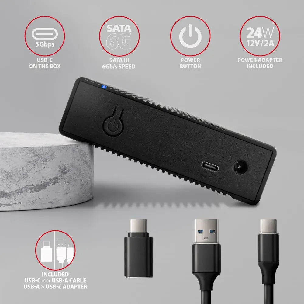 HDD enclosure Axagon EE35-GTR USB-C Photo 14