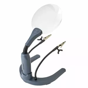 Carson HelpingHands magnifier 2x Grey, Transparent