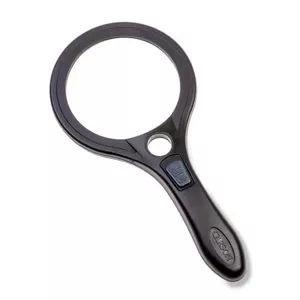 Handheld magnifier Carson AS-90 7x, battery-powered, size 116.8×246.4×25.4 mm, black