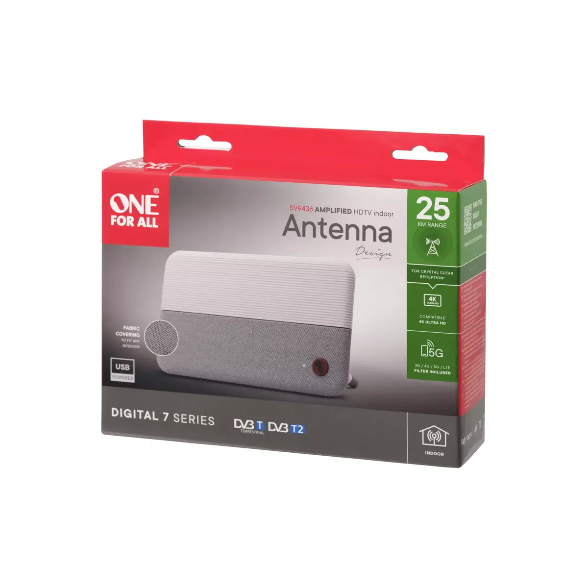 Iekštelpu antena One For All Design Line 360° DVB-T2 1080p Photo 7