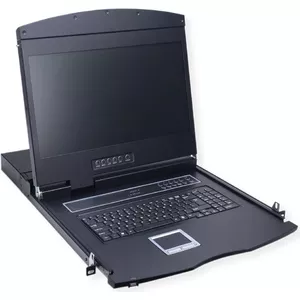 VALUE 19\"-KVM-komutators, 8 pieslēgvietu, 48 cm (19\") TFT (16:9), VGA, USB, Tastaturlayout UK (26.99.0190)