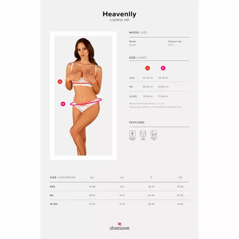 Apakšveļa Obsessive D-234962 — atvērts komplekts XL/XXL Photo 7