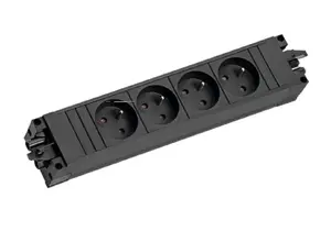 Bachmann STEP BASE 906.18820 4-Way Power Strip France UTE with GST18 Connector 250V 3680W Black