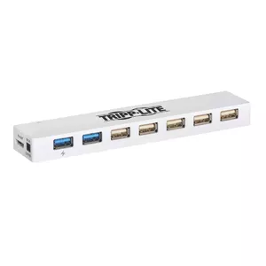 Tripp Lite U360-007C-2X3 interfeisa centrmezgls USB 3.2 Gen 1 (3.1 Gen 1) Micro-B 5000 Mbit/s Balts