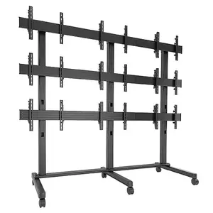 ITB LVM3X3U monitor mount stand 127 cm Floor Black Freestanding