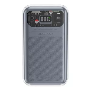 Powerbank Acefast M2 Sparkling Series, 20000mAh, 30W (pelēks)